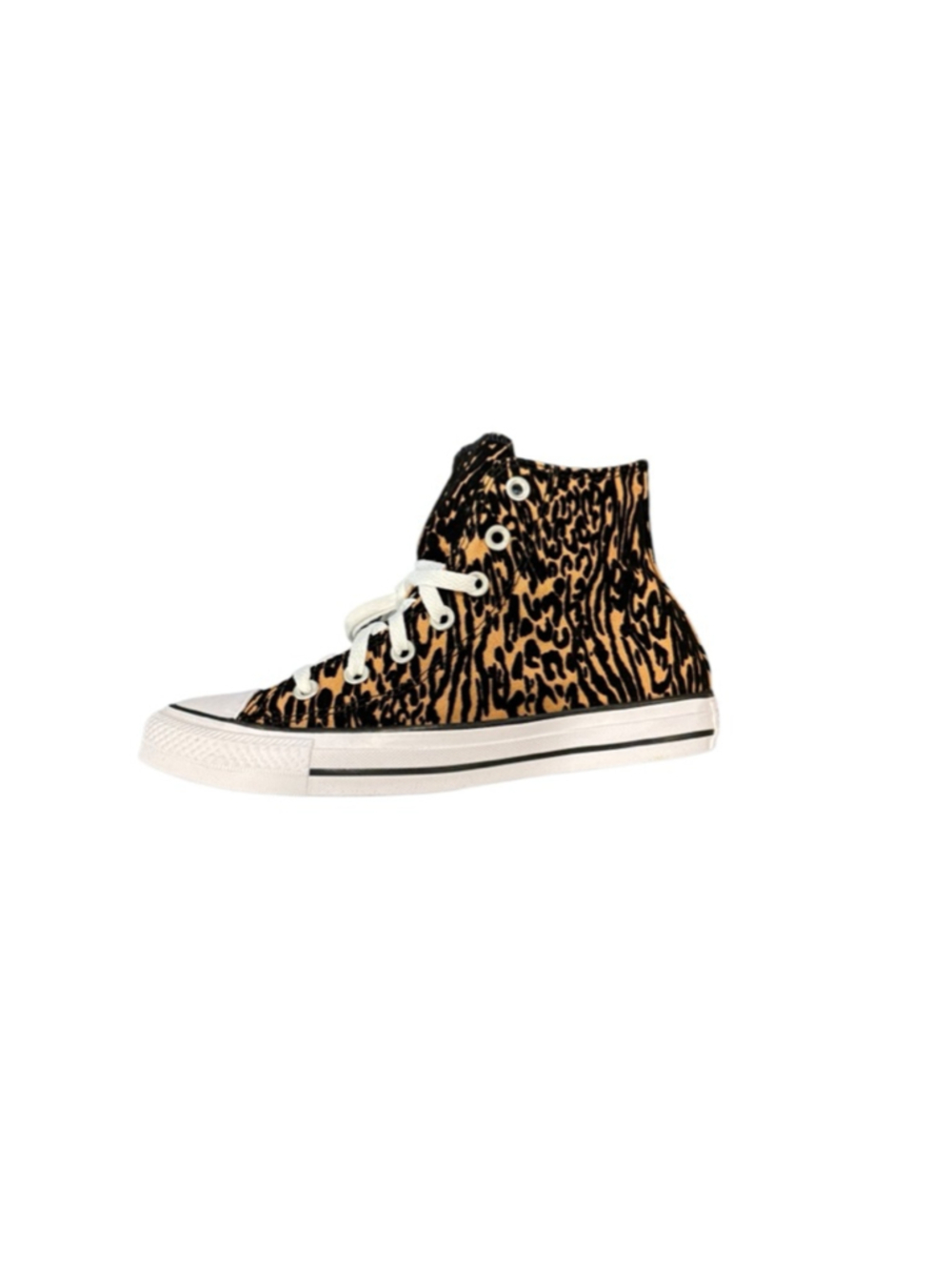 Women's Converse Leopard Print High-Top Sneakers Size 8 Brown/Black - Picture 4 of 7